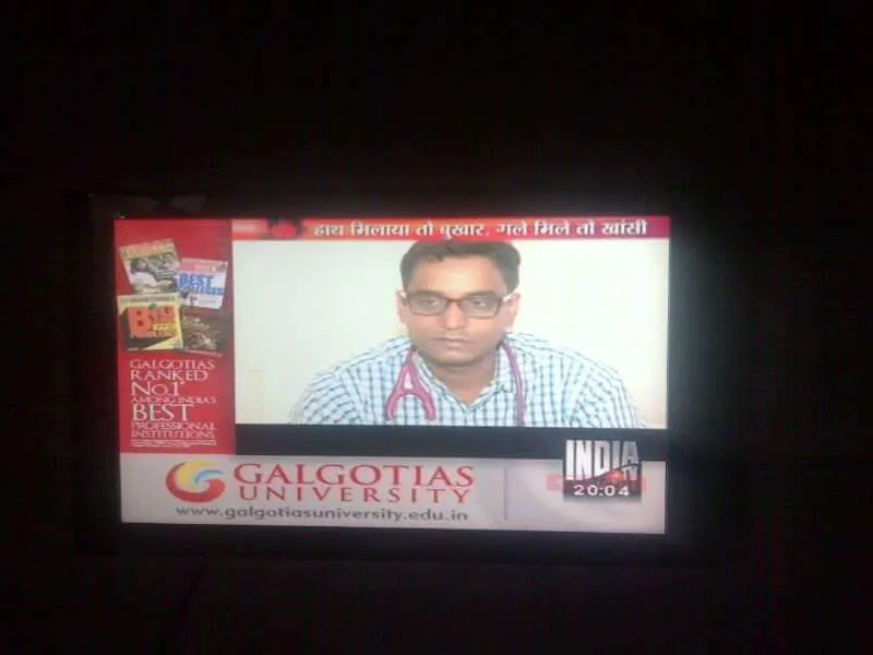 A remote India News medical discussion.