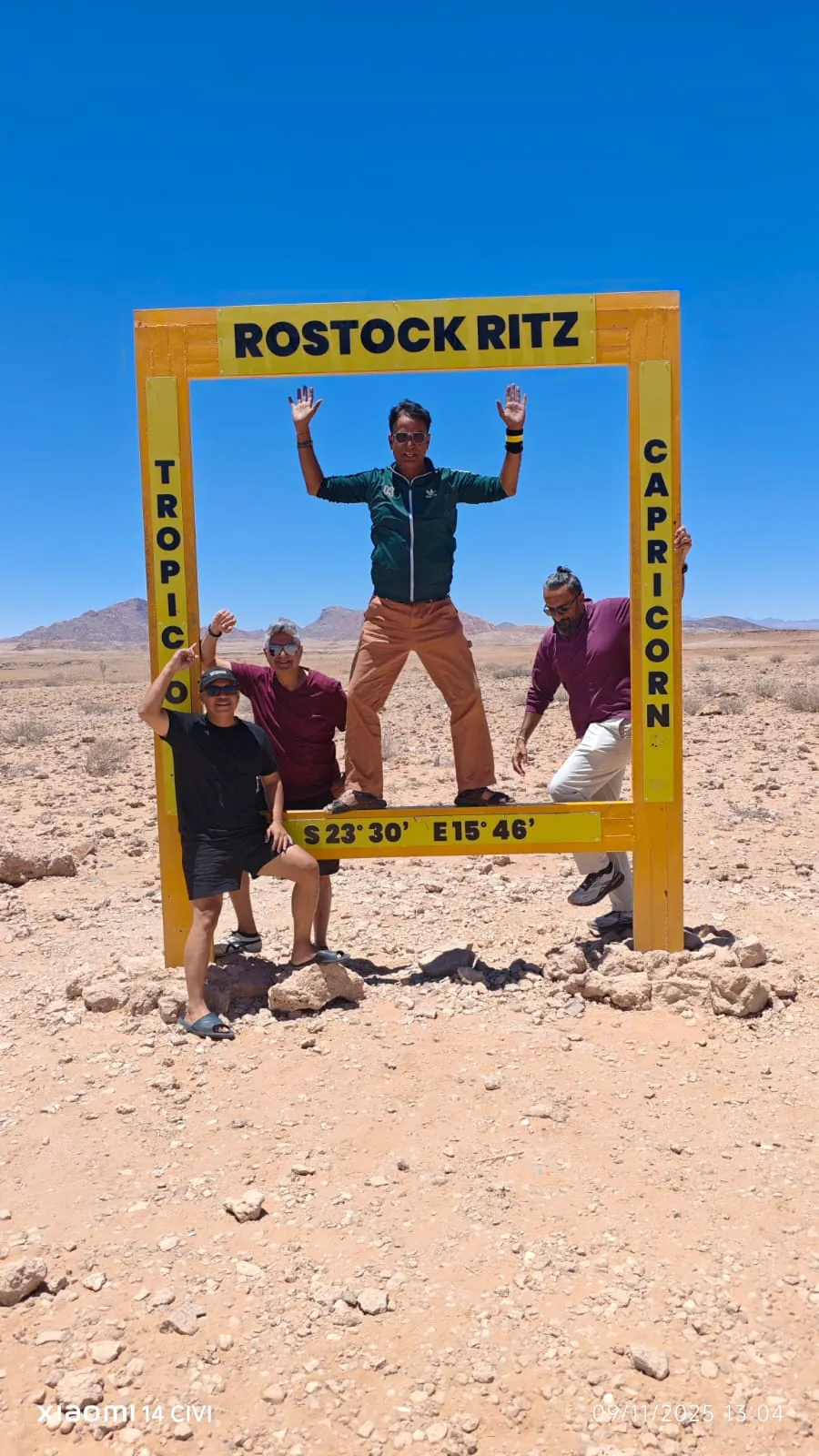 At the Tropic of Capricorn in Namibia.