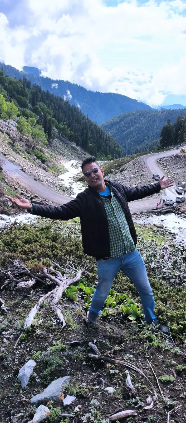 Exploring a mountain valley in Kashmir, India.