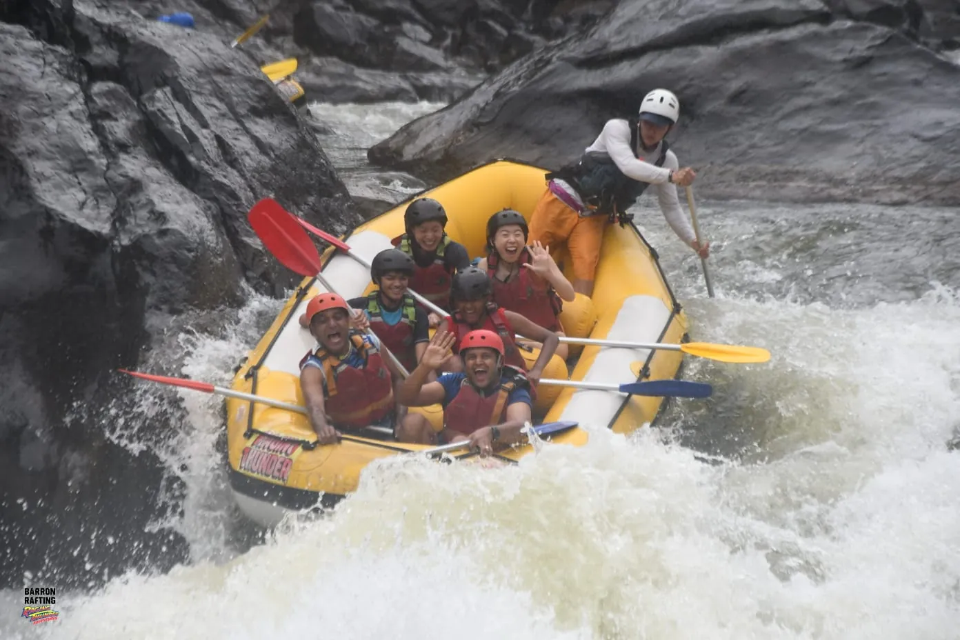 White-water rafting in Queensland, Australia.